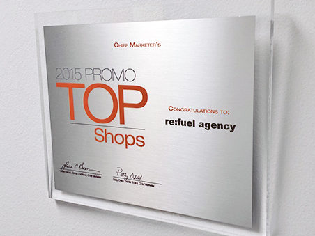 Read more about the article Refuel Agency named a 2015 PROMO Top Shop by Chief Marketer