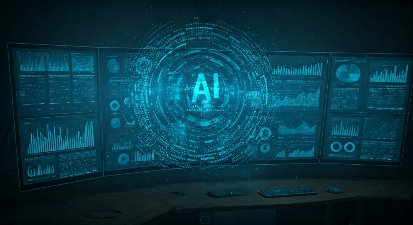 AI algorithms visualizing marketing data