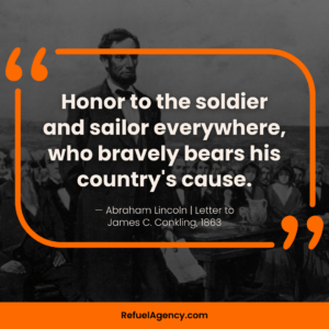 Abraham Lincoln quotes about soldier sacrifice